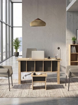 Dorpek Nika Ofis Masası Ve Ofis Sehpası Set - 2 Parça