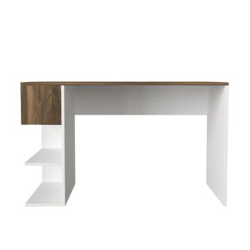 Alphonzo Çalışma Masası Beyaz-Ceviz
