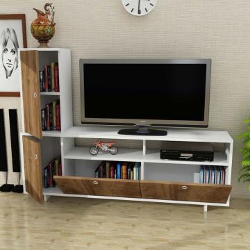 Dekorister jasper Tv Ünitesi Beyaz-Ceviz