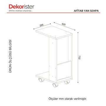 Afitab Yan Sehpa Beyaz