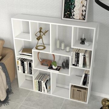 Optimist Kitaplık Beyaz