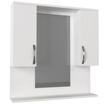 Tiger Aynalı Banyo Etajer Beyaz