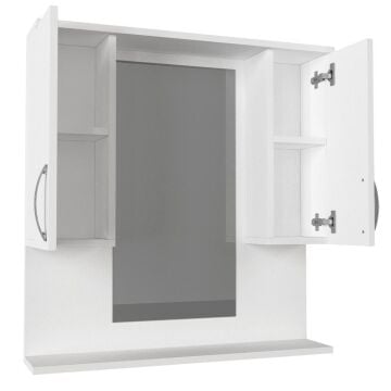 Tiger Aynalı Banyo Etajer Beyaz