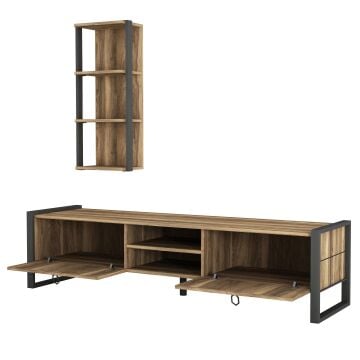 Lost Metal Tv Ünitesi Ceviz