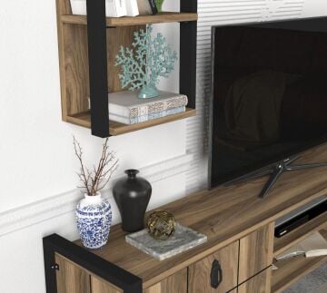 Lost Metal Tv Ünitesi Ceviz