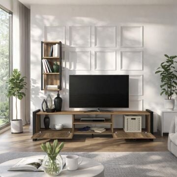 Lost Metal Tv Ünitesi Ceviz