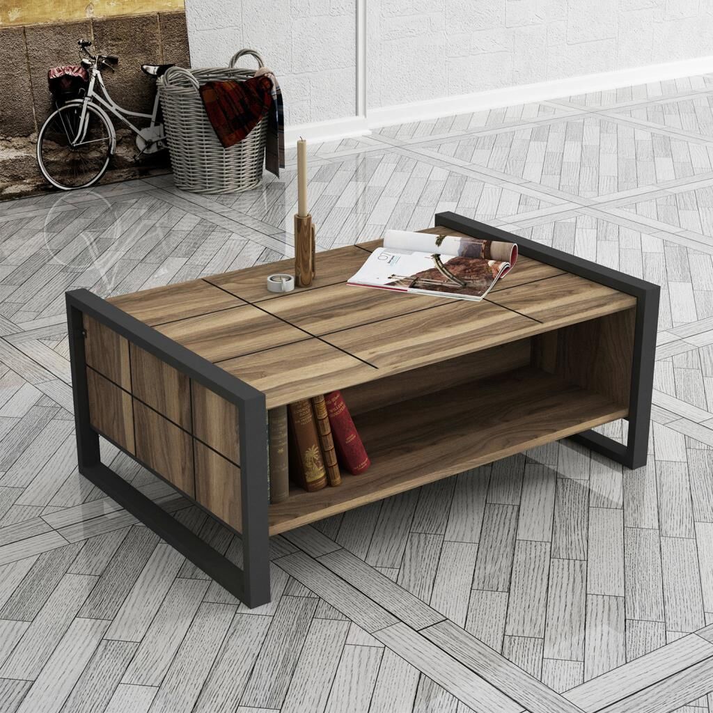 Lost Metal Orta Sehpa Ceviz