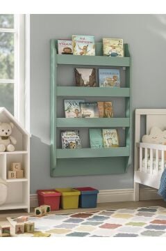 Dorpek Drama Çocuk Odası Montessori Kitaplık - Eğitici Çocuk Kitap Rafı