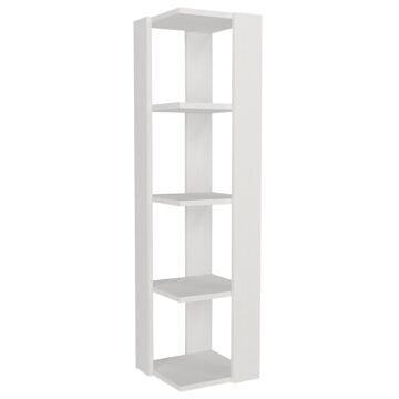 Venita Köşe Kitaplık Beyaz