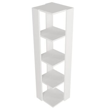 Venita Köşe Kitaplık Beyaz