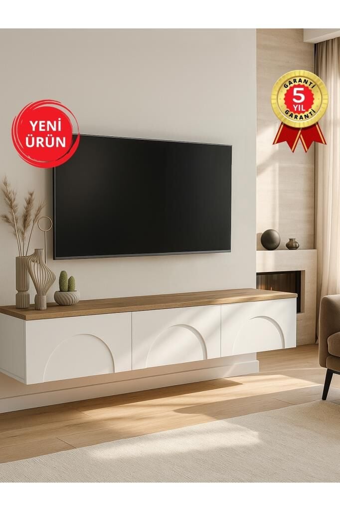 Dorpek Bono TV Ünitesi 150 cm – Minimalist, Modern ve Bohem Tv Ünitesi - Kolay Kurulum Salon Mobilyası