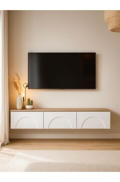 Dorpek Bono TV Ünitesi 150 cm – Minimalist, Modern ve Bohem Tv Ünitesi - Kolay Kurulum Salon Mobilyası