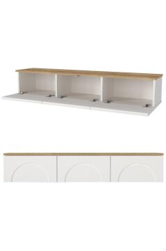 Dorpek Bono TV Ünitesi 150 cm – Minimalist, Modern ve Bohem Tv Ünitesi - Kolay Kurulum Salon Mobilyası
