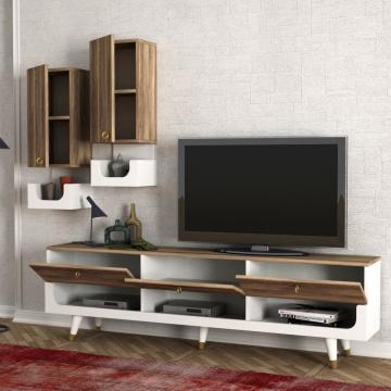 Dekorister Exclusive Pretty Tv Ünitesi Beyaz-Ceviz