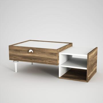 Dekorister Exclusive Destina Orta Sehpa Beyaz-Ceviz