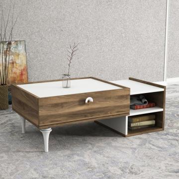 Dekorister Exclusive Destina Orta Sehpa Beyaz-Ceviz