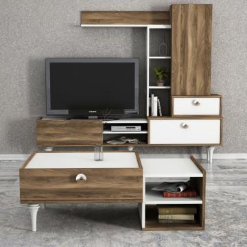 Dekorister Exclusive Destina Orta Sehpa Beyaz-Ceviz