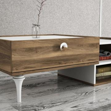 Dekorister Exclusive Destina Orta Sehpa Beyaz-Ceviz