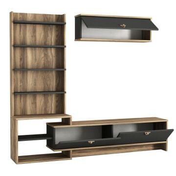 Pırıl Tv Ünitesi Ceviz-Antrasit