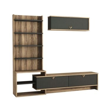 Pırıl Tv Ünitesi Ceviz-Antrasit