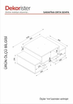 Sarafina Orta Sehpa Beyaz-Ceviz