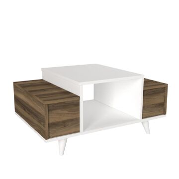 Eriberto Orta Sehpa Beyaz-Ceviz