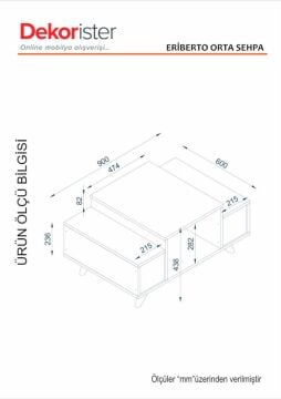 Eriberto Orta Sehpa Beyaz-Ceviz