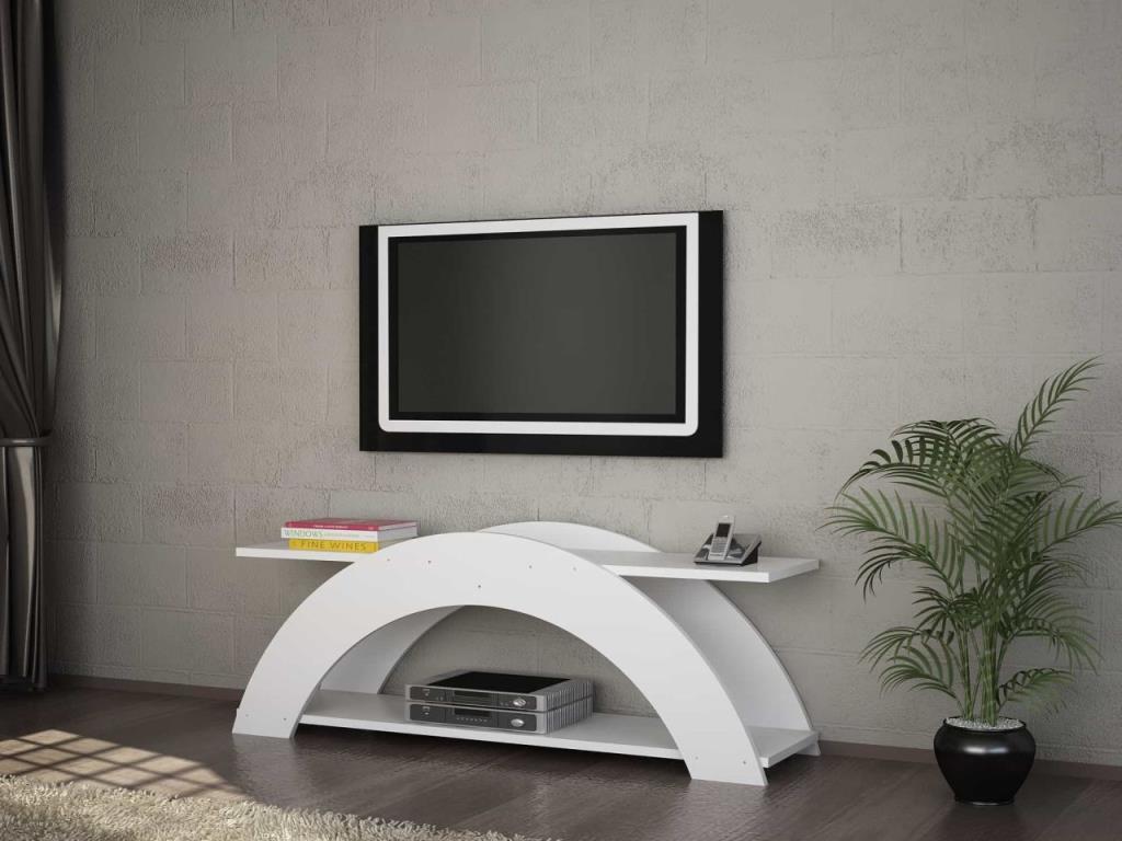 Dekorister Curve Tv Ünitesi Beyaz