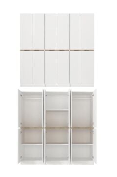 Dorpek Lias 6 Kapaklı Gardırop - 182 cm Y, 184 cm G - Genç Odası ve Yatak Odası Gardırop