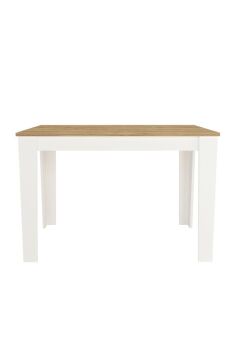 Dorpek Darlen Yemek Masası 110 cm 2-4 Kişilik Yemek Masası Beyaz - Safir