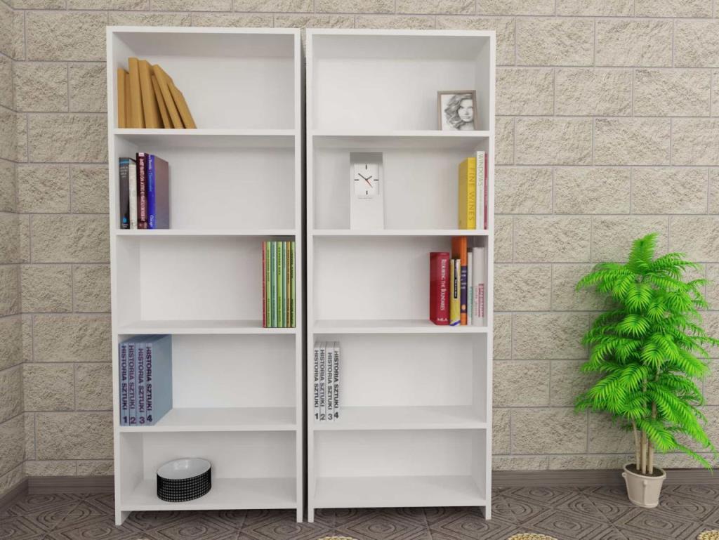 Dekorister Cansu GG 5 Raflı Kitaplık Beyaz