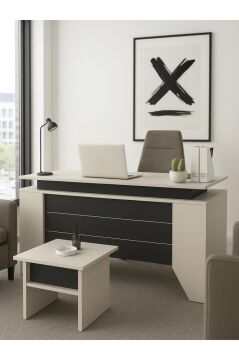 Dorpek Remida Ofis Masası Çalışma Masası Kumtaşı - Antrasit