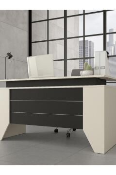 Dorpek Remida Ofis Masası Çalışma Masası Kumtaşı - Antrasit