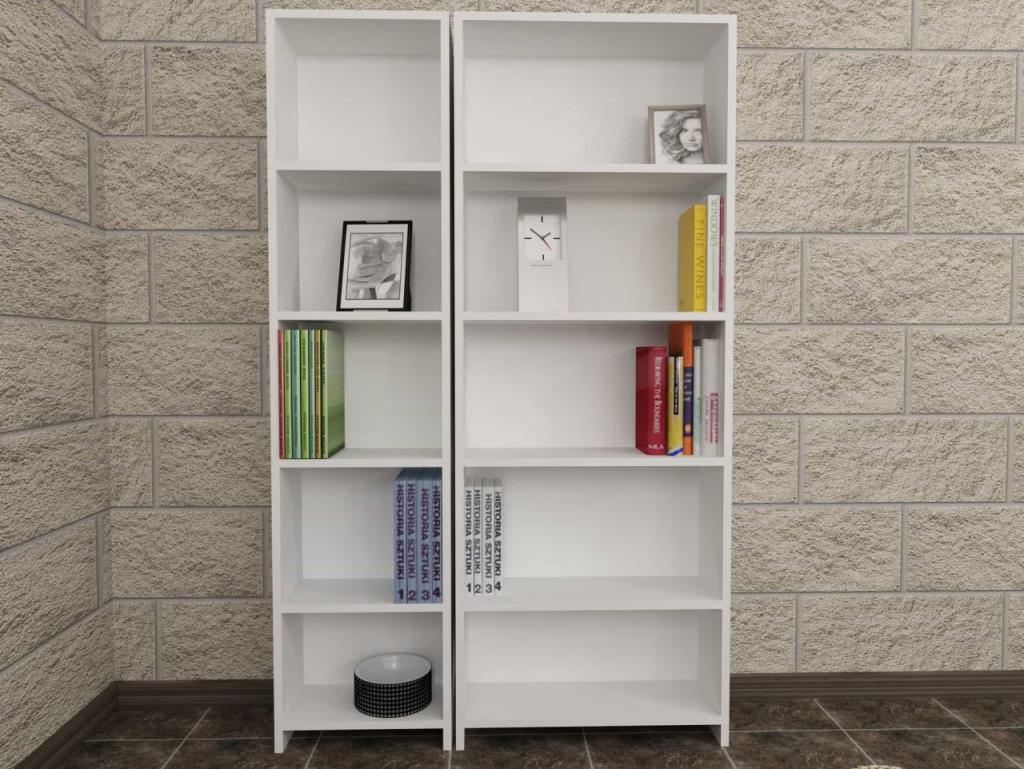 Dekorister Cansu GD 5 Raflı Kitaplık Beyaz