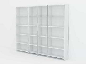 Dekorister Cansu GDDG 5 Raflı Kitaplık Beyaz