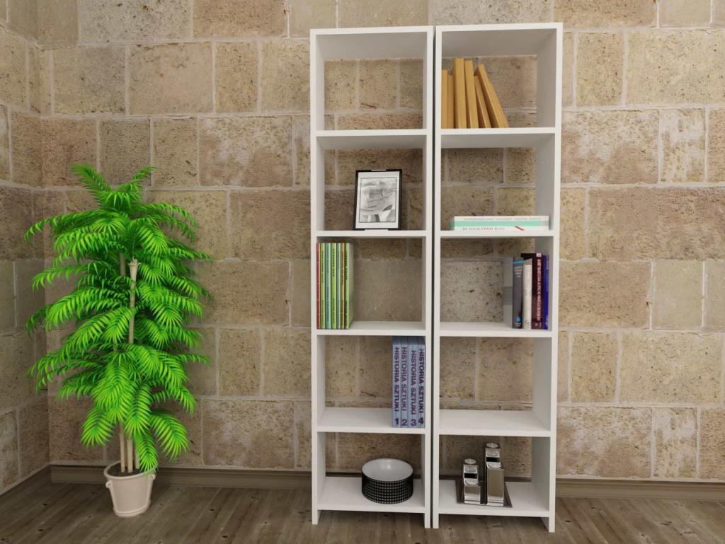 Dekorister Göksu DD 5 Raflı Kitaplık Beyaz