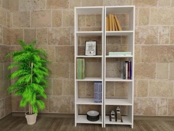 Dekorister Göksu DD 5 Raflı Kitaplık Beyaz