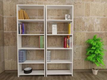 Dekorister Göksu GG 5 Raflı Kitaplık Beyaz