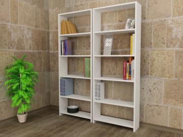 Dekorister Göksu GG 5 Raflı Kitaplık Beyaz